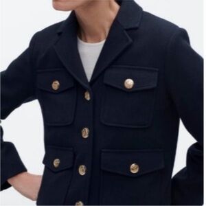 NWT Zara SOLD OUT navy with gold buttons jacket size XS